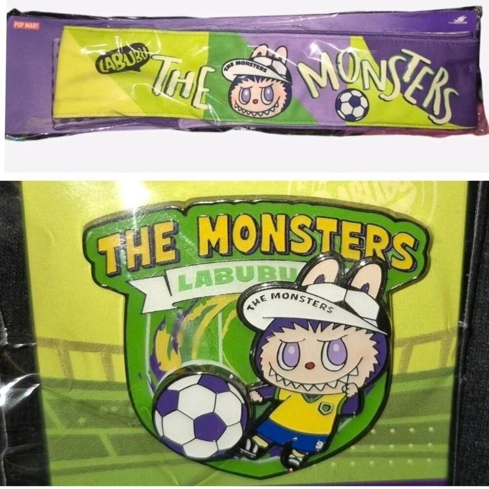 Pop Mart & How2work The Monsters Labubu FIFA soccer collectibles
